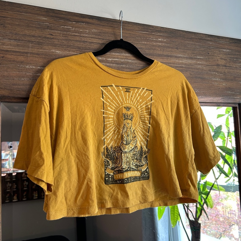 The Happiest Fox Graphic Crop Top